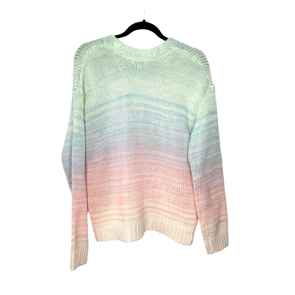 525 America Ombre Cardigan Chunky Knit Sweater in Taffy Color XS - Picture 8 of 9